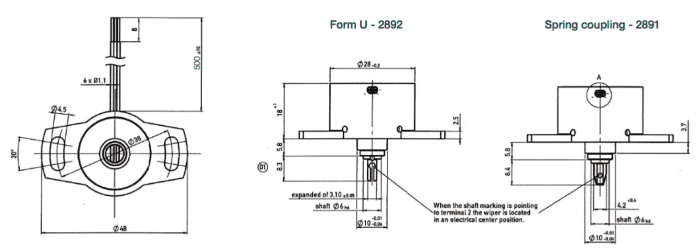capteur de position rotatif euro XP corps alu