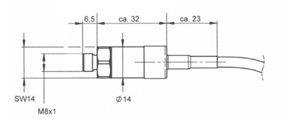 dimensions du capteur de pression EPT1400 Variohm