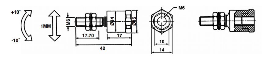KTC-01 dimension rotule