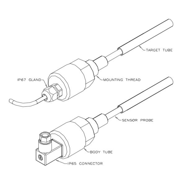 P100 positek capteur linéaire inductif